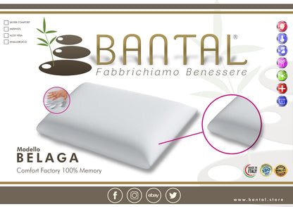 Cuscino memory foam modello belaga prodotto italiano